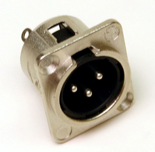 Neutrik XLR-Einbaustecker NC3MDL1 Buchse Male 3-polig Metall, vernickelt #87120