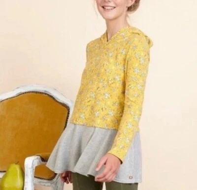 Túnica feminina Matilda Jane 435 Once Upon A Time floral com capuz alquimia tamanho 14 - Imagem 1 de 4