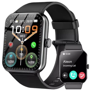Smartwatch Bluetooth sportivo cinturino pressione sanguigna uomo donna fitness tracker orologio - Foto 1 di 11