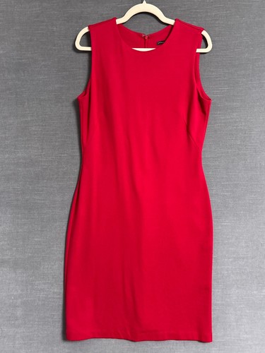 VETEMENTS Abito J McLaughlin M rosso tubino elasticizzato carriera nautica preppy classico ufficio