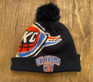 Oklahoma City Thunder Basketball NBA adidas Beanie Cap Hat Boys 8-20 One Size - Picture 1 of 4