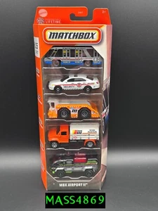 Matchbox 2025 MBX Airport II 5-Pack | Ford Police - Airport Vehicles - NEW - Picture 1 of 14