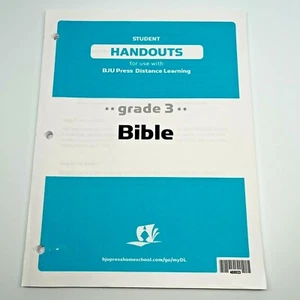 BJU Bible Grade 3 STUDENT HANDOUTS Complete and Unmarked 408823 - Imagen 1 de 1