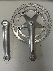 Campagnolo C Record 172.5mm 5 Bolt 2x 39/52t Square Taper Crankset - Picture 1 of 10