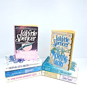 Lot of 7 Lavyrle Spencer Paperback Romance Fiction Novels Mixed Title Bundle - Picture 1 of 9