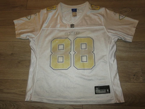Tony Gonzalez #88 Kansas City Chiefs NFL Reebok Jersey Womens LG L Cover