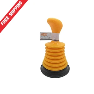 NEU Mini Pro Spülenkolben. Gelber Gummi und PVC hochwertig und kostenloser Versand - Bild 1 von 4