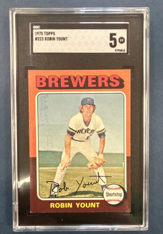 1975 Topps - Robin Yount #223 (RC) SGC 5 - Image 1 of 1