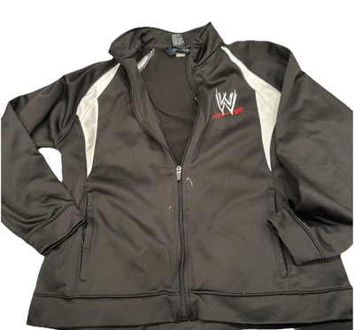 Holloway WWE Ladies Size Large Black Zip Warm Up Jacket - Image 1 of 4