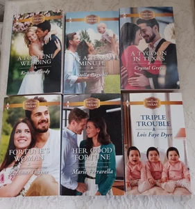 FORTUNES OF TEXAS: SHIPMENT 6~ COMPLETE SET OF 6 COUNT HARLEQUIN ROMANCE BOOKS - Picture 1 of 7