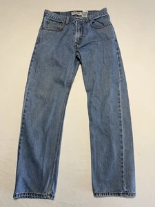 Pantalones de mezclilla Levi’s 505 corte regular para hombre talla 32x32 azul hechos en Lesotho - Imagen 1 de 7