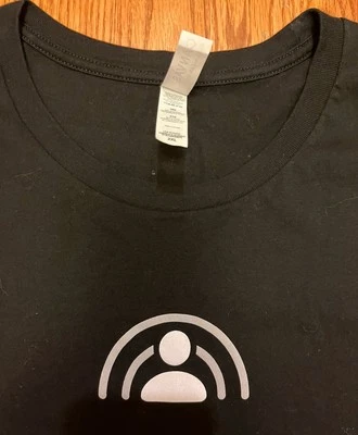 Apple SharePlay logo T-SHIRT XXL iPhone Gray 2xl Extra Extra Large Retail Black - Image 1 of 4