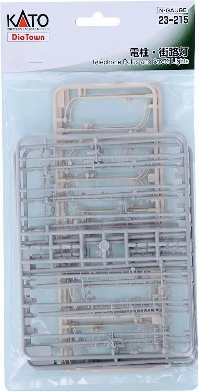 Kato 23-215 Telephone Poles and Street Lights N Gauge - Image 1 of 1