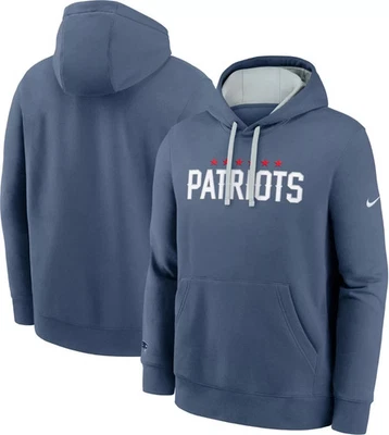 Nike New England Patriots 2025 Rivalries Collection Sideline Hoodie Storm Blue - Image 1 of 4