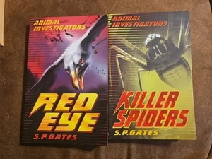 ANIMAL INVESTIGATORS Set Of 2 Killer Spiders & Red Eye S.P. Gates - Picture 1 of 2
