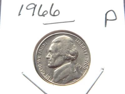 1966 (P) Jefferson Nickel - Image 1 of 2