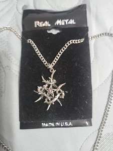 Neu Gothic 20" Halskette & Anhänger Amethyst Stein Ranken Design - Bild 1 von 5