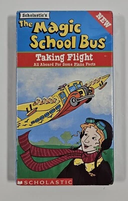 The Magic School Bus VHS 1997 Taking Flight Scholastic Kids Movie - New & Sealed - Image 1 of 4