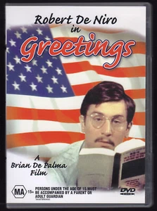 Greetings (1968) DVD reg.4 - a Brian De Palma film Robert De Niro's 1st feature - Picture 1 of 6