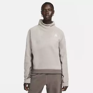 Nike ACG "Wolf Tree" Women's Top Sweater Pullover OLIVE GREY Sz L DQ5842-087 - Picture 1 of 9