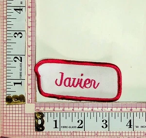Javier Name Tag Uniform Hat Vest Jacket Patch Crest Applique Badge - Picture 1 of 1