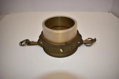 Brass 4" Female Camlock x 4" Male NPT B-400 - Image 1 of 3