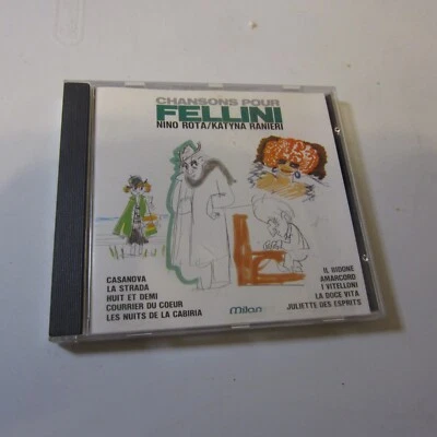 Nino Rota / Katyna Ranieri - Chansons Pour Fellini (1989) Milan reissue CD OOP - Image 1 of 2