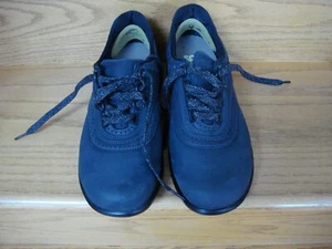 SAS Women's Shoes Walk Easy Navy Blue Suede Leather Lace Up Loafers Size 9 M - Picture 1 of 8
