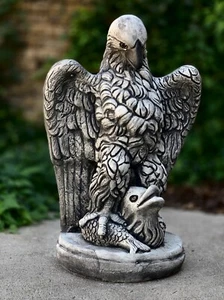 Large winged eagle Big eagle sculpture Stone eagle bird Wild bird figurine - Picture 1 of 7