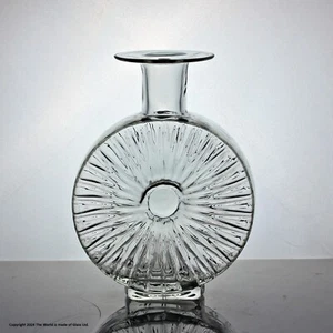 Scarce Helena Tynell for Riihimaki, Aurinkopullo vase, mid-size, clear - Picture 1 of 4
