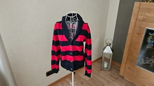 TOMMY HILFIGER Strickjacke rot/blau gestreift Gr. M=38 - Bild 1 von 6