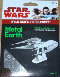 Silenciador de corbata Kylo Ren's Star Wars Metal Tierra 3D Metal Corte Láser Metal Modelo MMS286 - Imagen 1 de 3