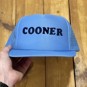 Gorra de camionero vintage Cooner fieltro letra años 90 malla trasera gorra snapback - Imagen 1 de 10