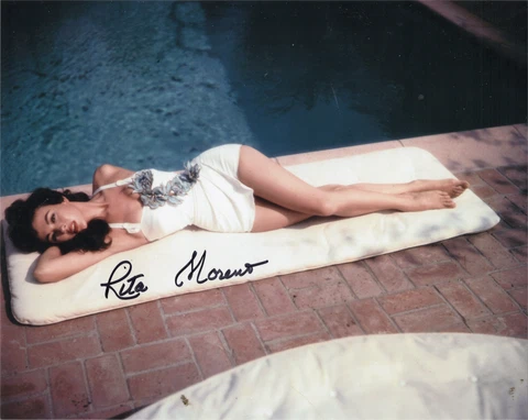Rita Moreno Autographed 8x10 Photo With Certificate of Authenticity Cover
