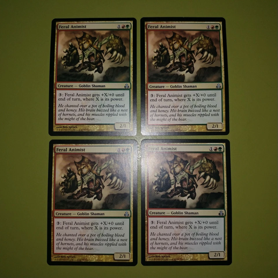 Feral Animist x4 Guildpact 4x Playset Magic the Gathering MTG - Image 1 of 1