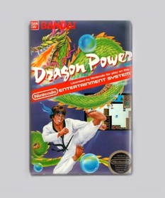 Dragon Power NES - 2"x3" Fridge MAGNET (nintendo retro game