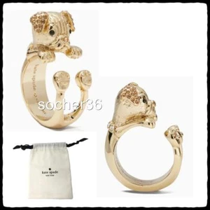 ANILLO PARA CACHORRO KATE SPADE TALLA 6 O0RU2767 CON BOLSA DE REGALO NUEVO CON ETIQUETAS $78 - Imagen 1 de 6