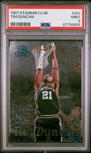 1997 Stadium Club Tim Duncan Rookie graded PSA 9 - Bild 1 von 2
