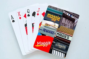 Personalized Playing Cards featuring MAGGIE in photos of actual signs - Picture 1 of 1