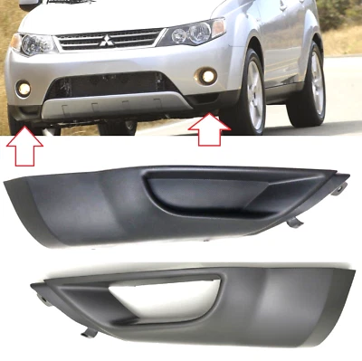 SET / PAIR FRONT BUMPER LOWER SPOILER COVERS FITS MITSUBISHI OUTLANDER 2007-2009 - Image 1 of 4