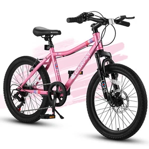 20 Inch Kids' Bike, Mountain Bike Ages 8-12, 7 Speed Teenager Kids' Bicycles - Picture 1 of 8