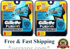 16 Gillette Proshield Chill Fusion Flexball Blades Cartridge fit Power Razor 8 4 - Picture 1 of 3