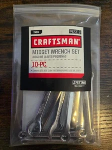 CRAFTSMAN #42319 MIDGET COMBINATION STANDARD WRENCH SET 10PCS - Bild 1 von 3