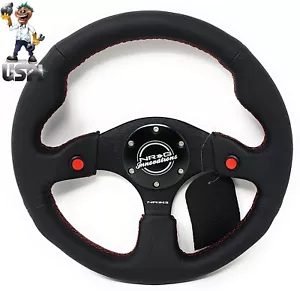 NEW REINFORCED NRG INNOVATIONS STEERING WHEEL RST-007R + U.S.P.L AIR FRESHENER - Picture 1 of 5