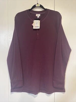 LULAROE LLR SIZE LARGE MARK 1/4 BUTTON DOWN LONG SLEEVE BURGUNDY #584 - Image 1 of 3
