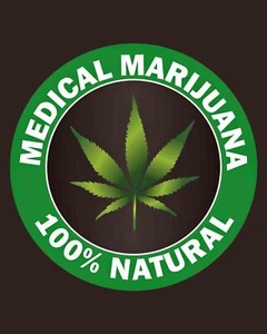 INSEGNA MARIJUANA MEDICA 8" X 12" METALLO 100% NATURALE ~ RISATE ERBA ~ REGALO - CR18 - Foto 1 di 2
