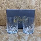 2 Vintage Elizabeth Cut Crystal Old Fashioned Whiskey Glass - Perfect to Engrave