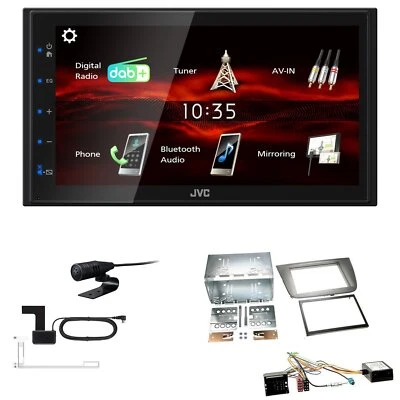 JVC KW-M180DBT 2DIN DAB+ Autoradio für Seat Altea ab 2004 anthrazit inkl Canbus - Bild 1 von 4