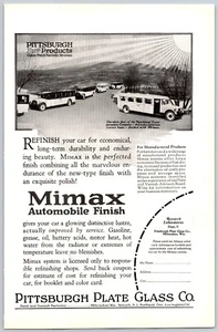 1926 Stampa Pubblicità Pittsburgh Plate Glass Co Mimax Finitura Automobile Northland Trans - Foto 1 di 1