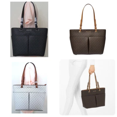 Bolso de Hombro Michael Kors Jet Set Bedford MK Marrón Vainilla Bolsillo Medio Foto 1 de 2